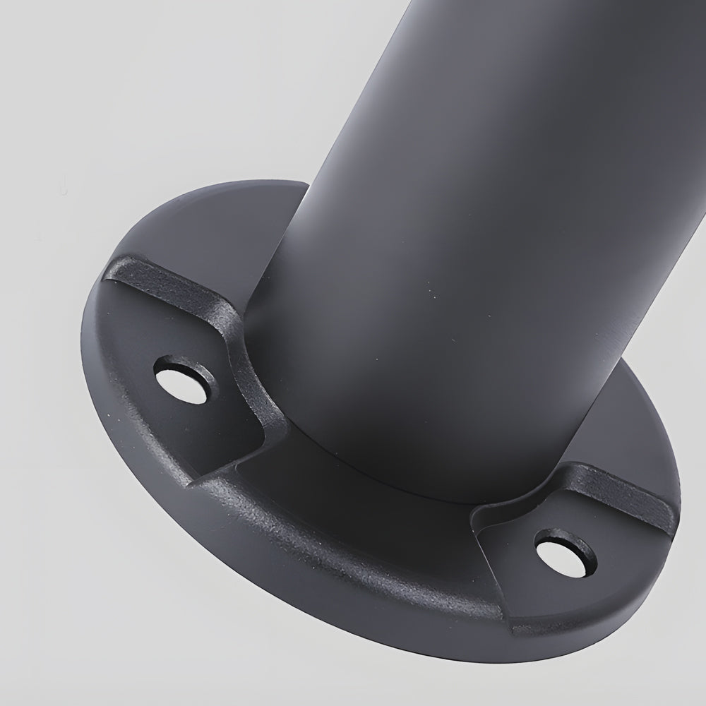Modern Black Solar Lawn Bollard Light, Outdoor Wall Light, detail 6