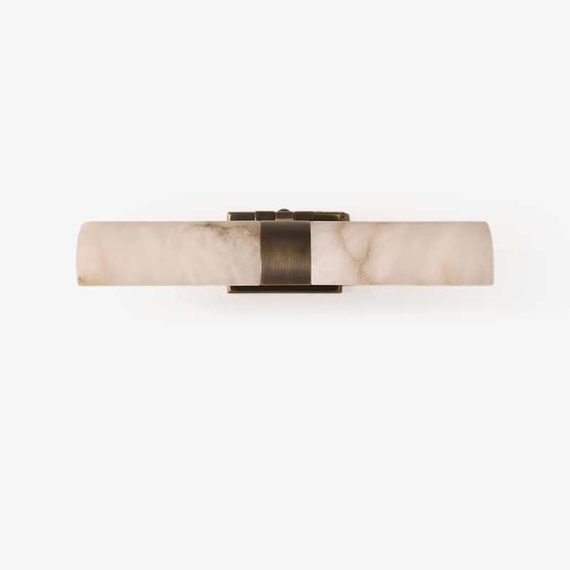 Lumiel Alabaster Wall Light - L 32cm x W 20cm x H 7cm Metal, Hardwired Wall Sconce, detail 2