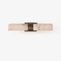 Lumiel Alabaster Wall Light - Wall Lamp, Hardwired Wall Sconce, Metal, L 32cm x W 20cm x H 7cm
