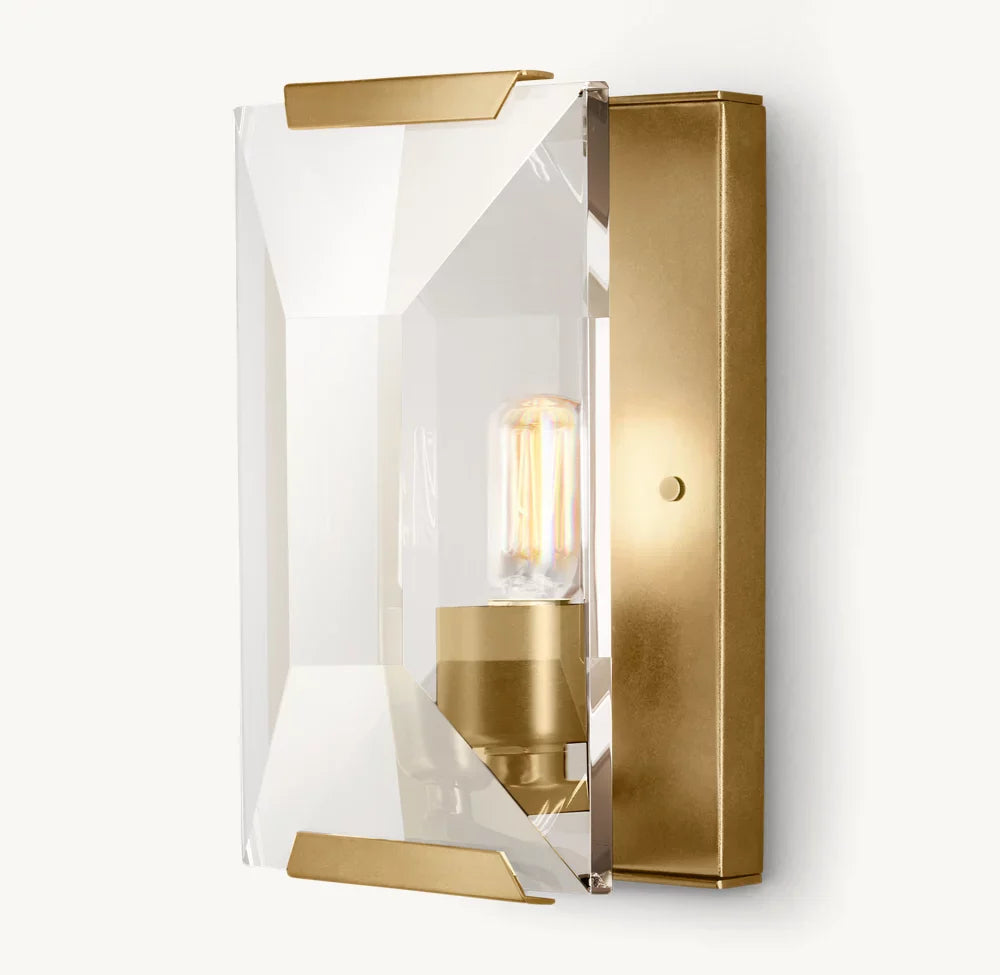 Harlow Crystal Wall Light, Bedroom Wall Sconce, detail 6