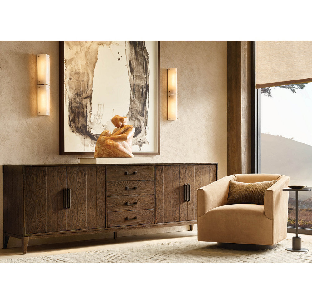 Reynard Alabaster Grand Wall Light, Bathroom Wall Sconce, detail 12