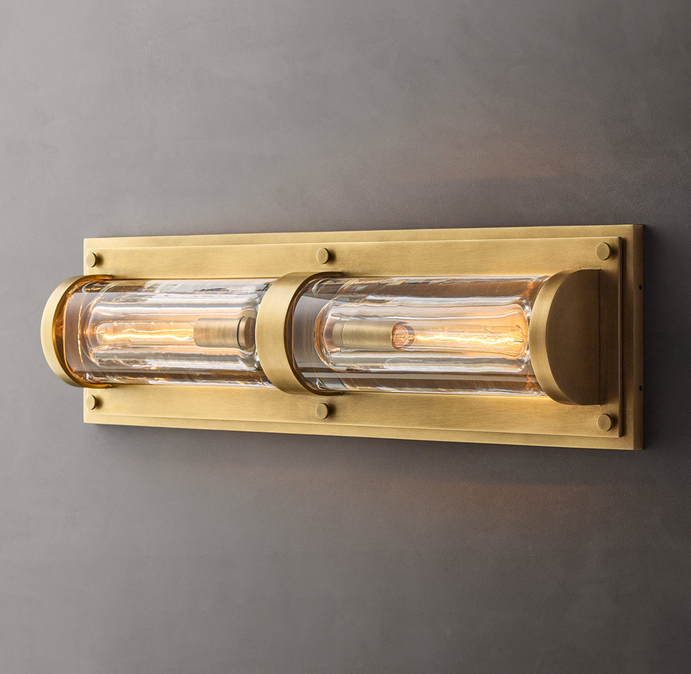 Savile Circular Linear Sconce, Bathroom Wall Sconce, detail 6