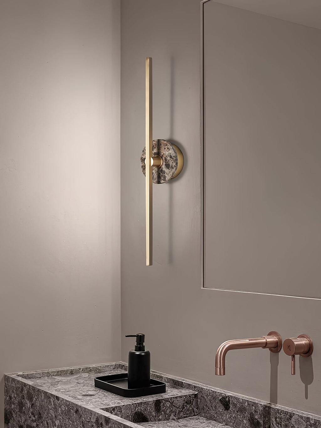 Zylaro Stone Wall Light, Hardwired Wall Sconce, detail 7