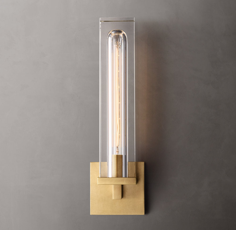 Savile Box Sconce, Bathroom Wall Sconce, detail 4
