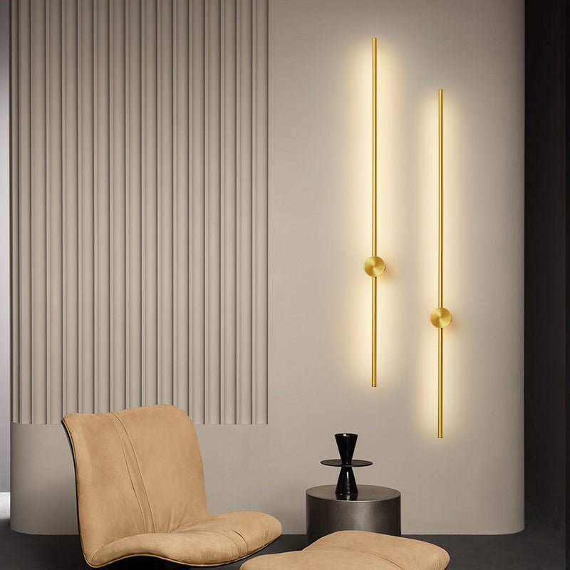 Luma Rod Portable Rechargeable Wall Light - Dia 10cm x L 60cm Metal, Bathroom Wall Sconce, detail 9