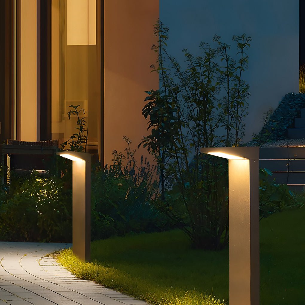 7-shaped Solar Waterproof LED Contemporary Exterior Post Lights Pathway Lights, Outdoor Wall Light, detail 3