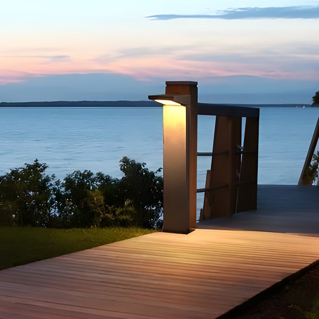 7-shaped Solar Waterproof LED Contemporary Exterior Post Lights Pathway Lights, Outdoor Wall Light, detail 2