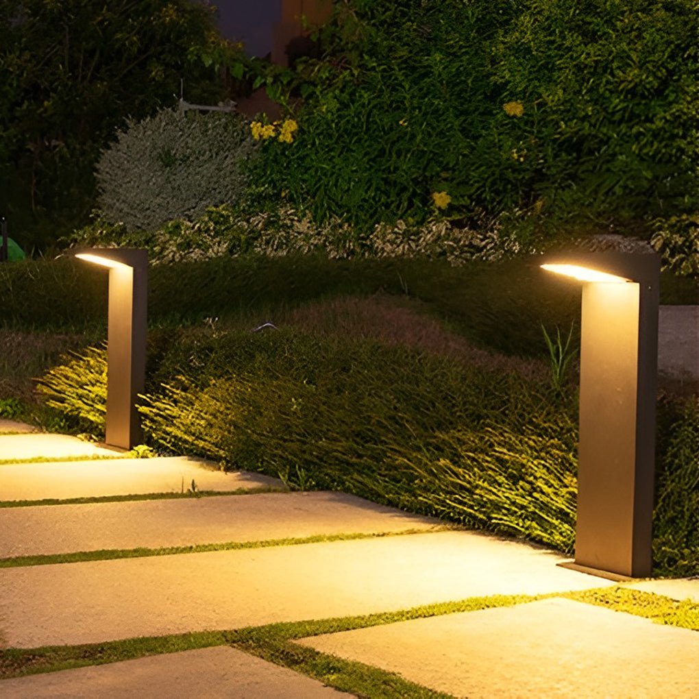 7-shaped Solar Waterproof LED Contemporary Exterior Post Lights Pathway Lights, Outdoor Wall Light, detail 4