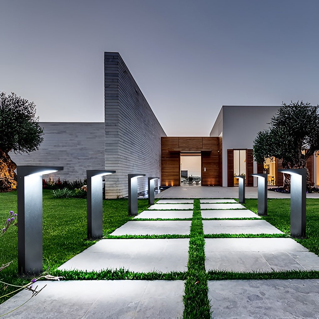7-shaped Solar Waterproof LED Contemporary Exterior Post Lights Pathway Lights, Outdoor Wall Light, detail 6