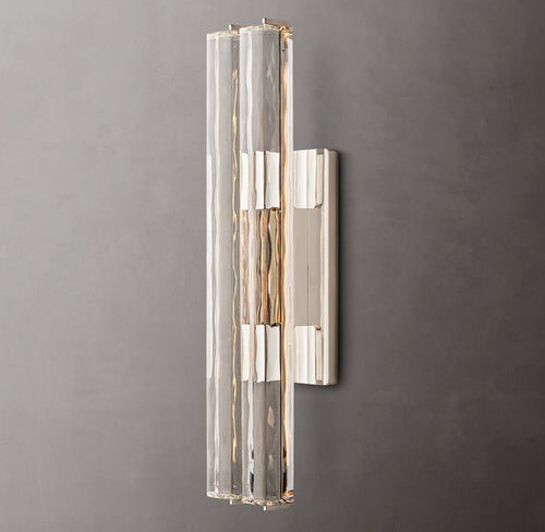 Audubon Crystal Double Wall Light, Hardwired Wall Sconce, detail 2