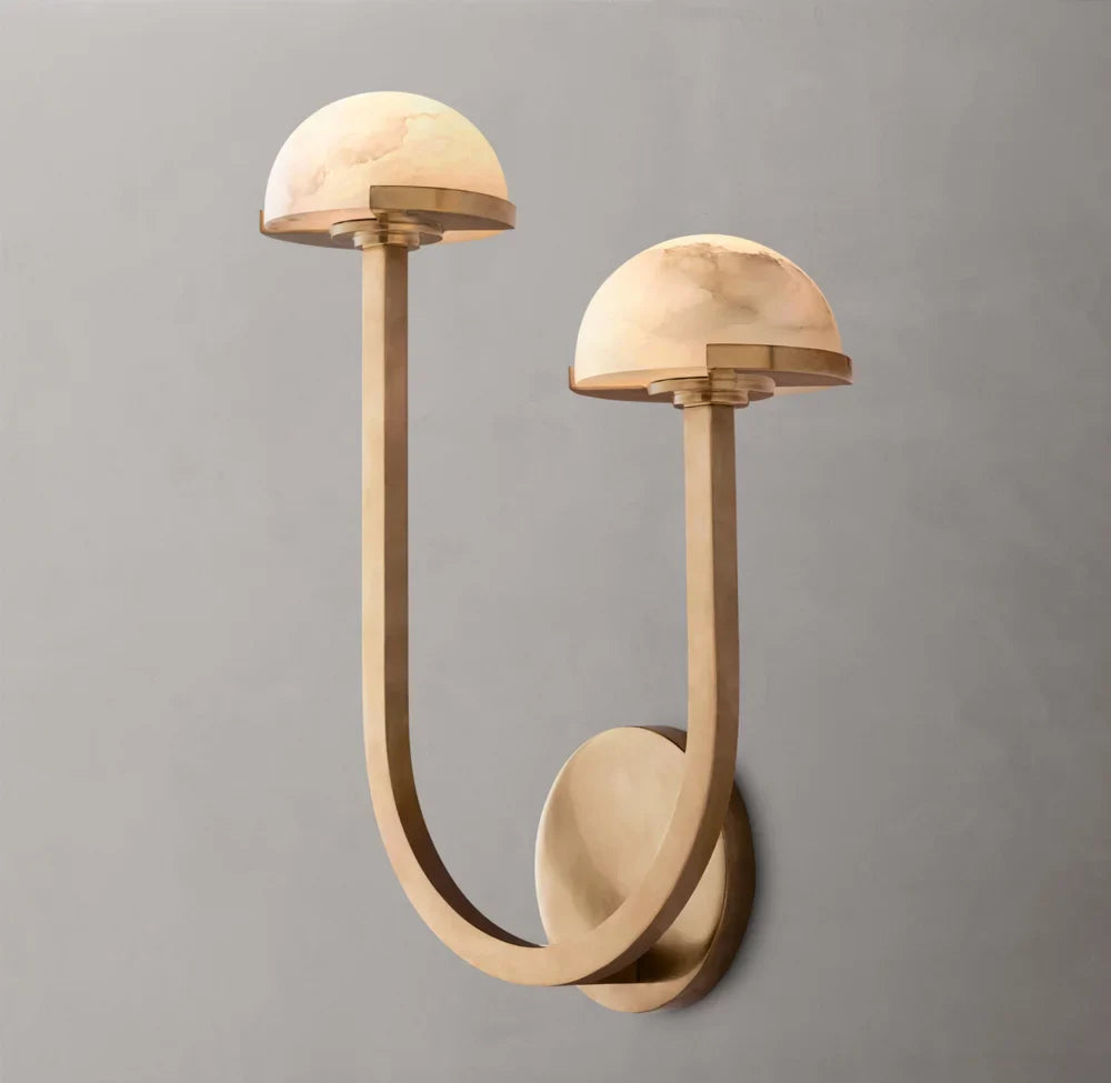 Pedra Double Wall Light - Right, Bedroom Wall Sconce, detail 4