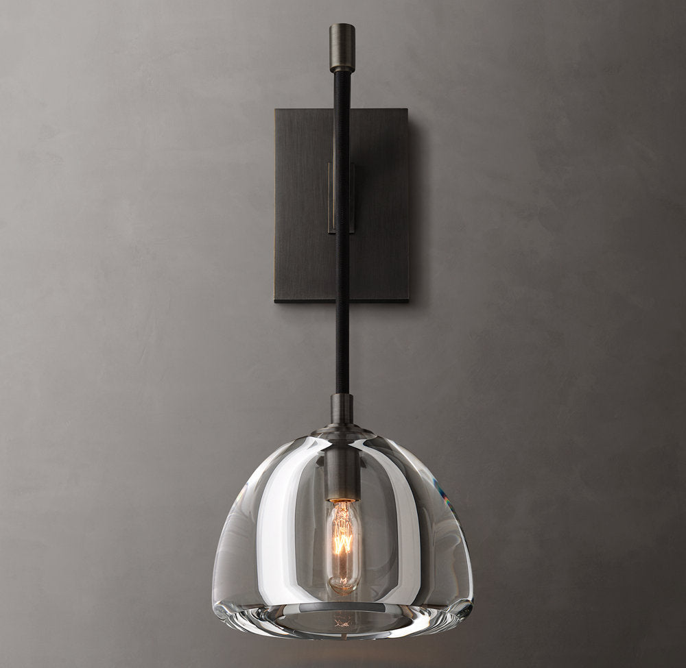Hemisphere Wall Light, Bathroom Wall Sconce, detail 14