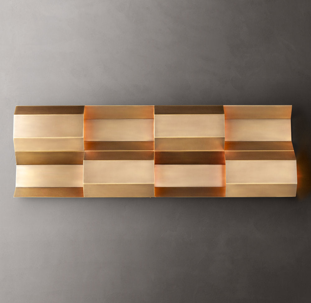 Modernist Grid Wall Light, Bedroom Wall Sconce, detail 5