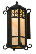 Caprice 1-Light 21.00" Wrought Iron Wall Sconce front view