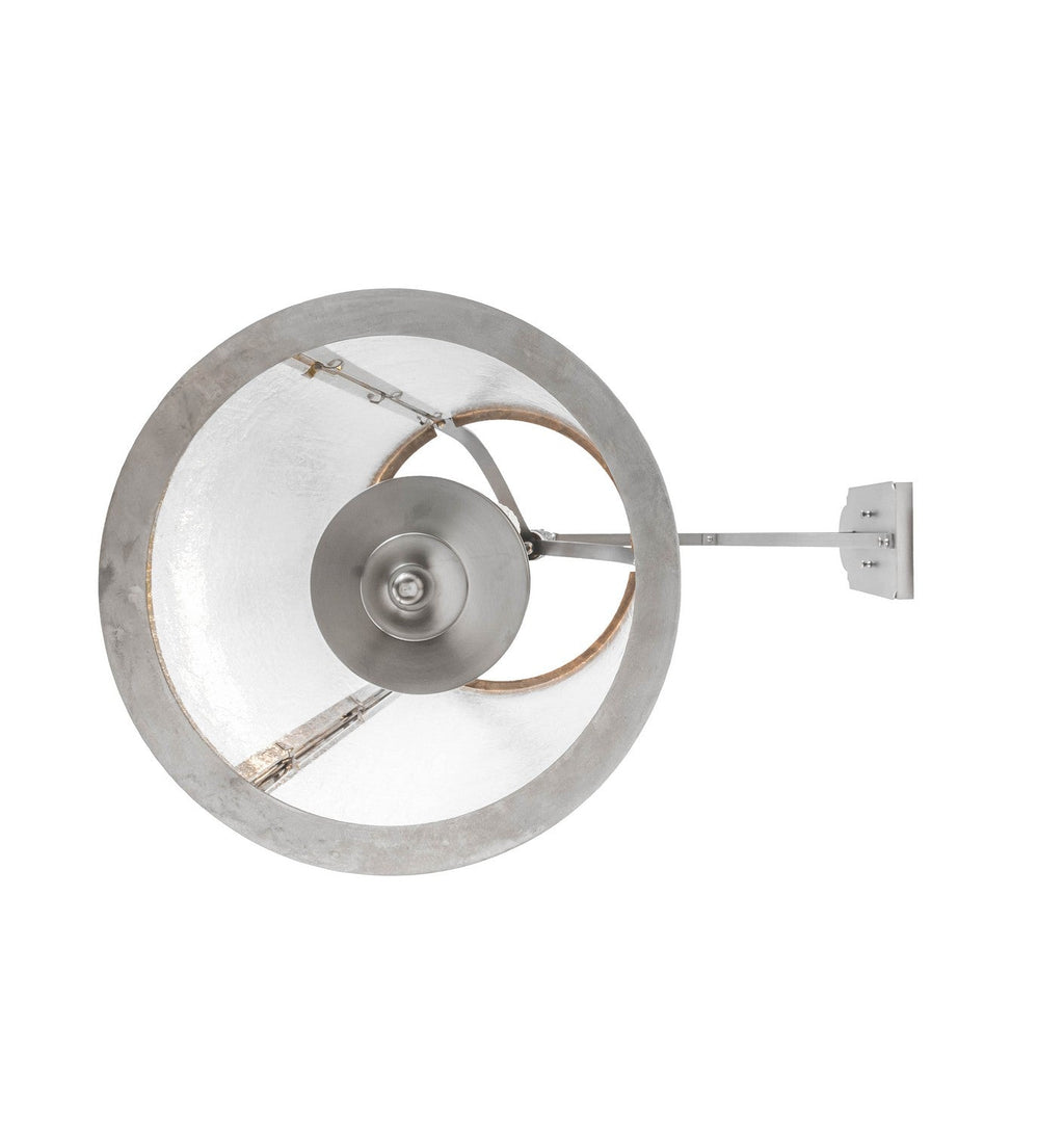 Cilindro Campbell 3-Light 40.50" Nickel Wall Sconce detail view 4