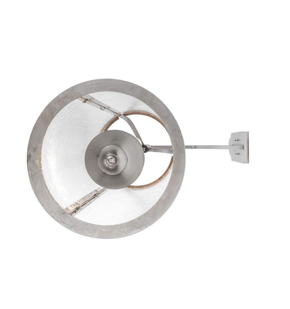 Cilindro Campbell 3-Light 40.50" Nickel Wall Sconce detail view 4