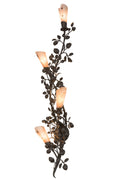 Vinca Vine 4-Light 51.00" Wrought Iron Wall Sconce front view