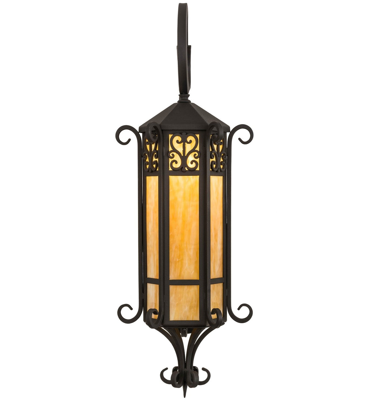 Caprice 1-Light 37.50" Wrought Iron Wall Sconce detail view 2