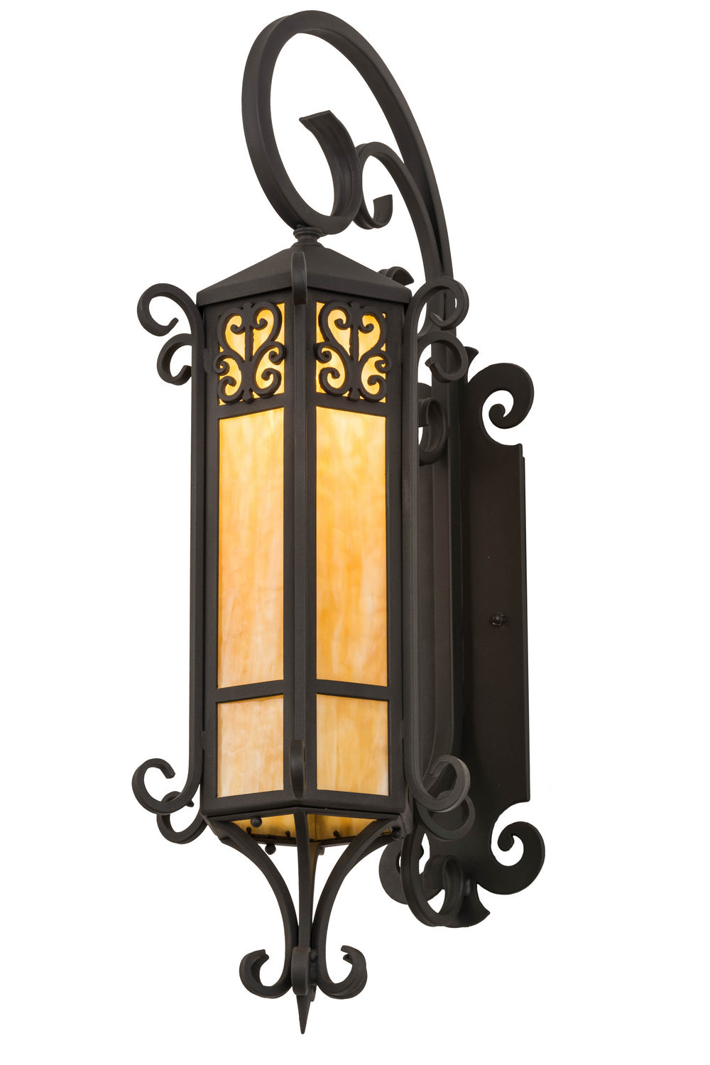 Caprice 1-Light 37.50" Wrought Iron Wall Sconce front view