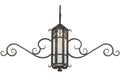 Caprice 1-Light 28.00" Antique Copper Gate Wall Sconce front view