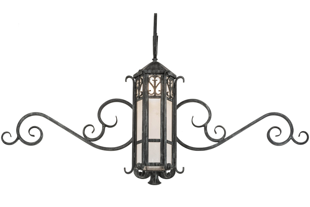 Caprice 1-Light 28.00" Antique Copper Gate Wall Sconce front view