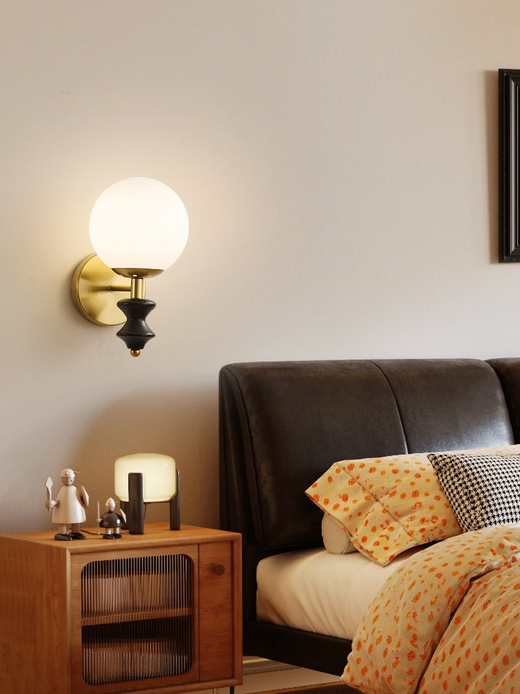 Elodie Globe Wall Light, Hardwired Wall Sconce, detail 13