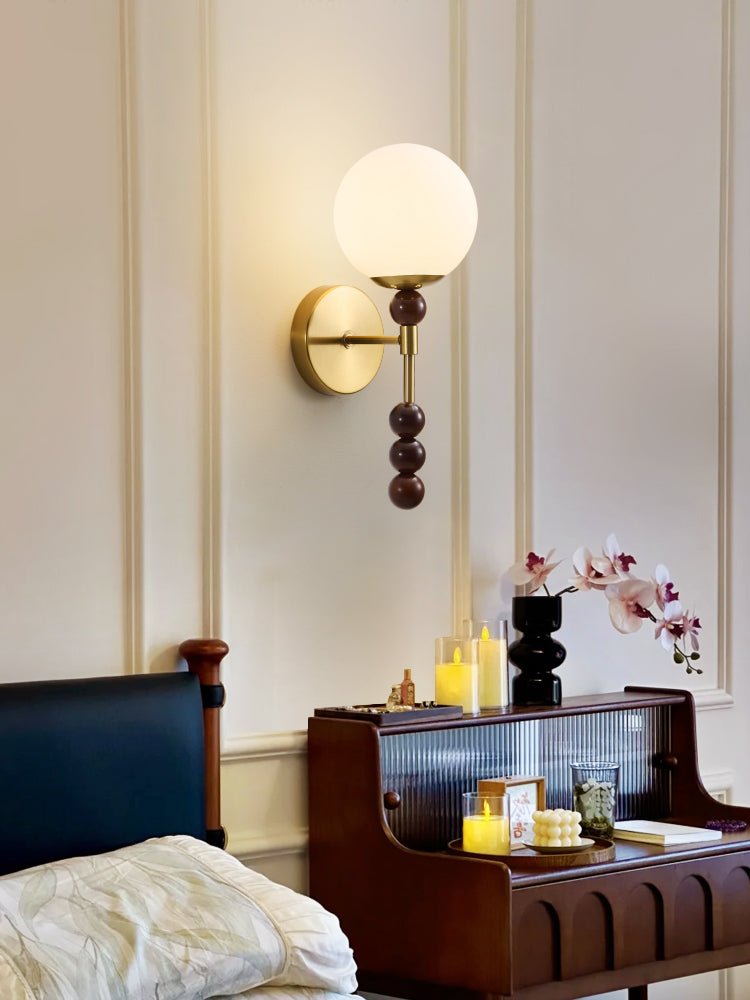 Colette Globe Wall Light, Hardwired Wall Sconce, detail 6
