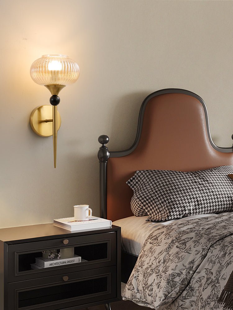 Isabelle Ribbed Wall Light, Hardwired Wall Sconce, detail 13