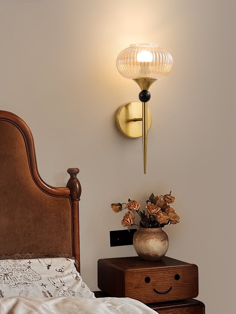 Isabelle Ribbed Wall Light, Hardwired Wall Sconce, detail 14