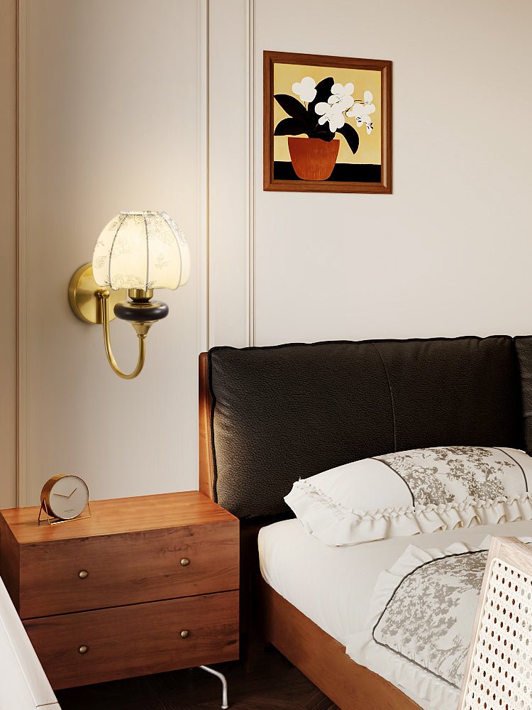Amelie Floral Wall Light, Hardwired Wall Sconce, detail 7