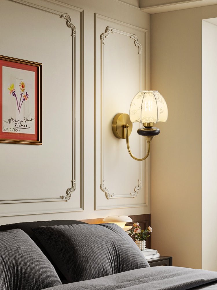 Amelie Floral Wall Light, Hardwired Wall Sconce, detail 8