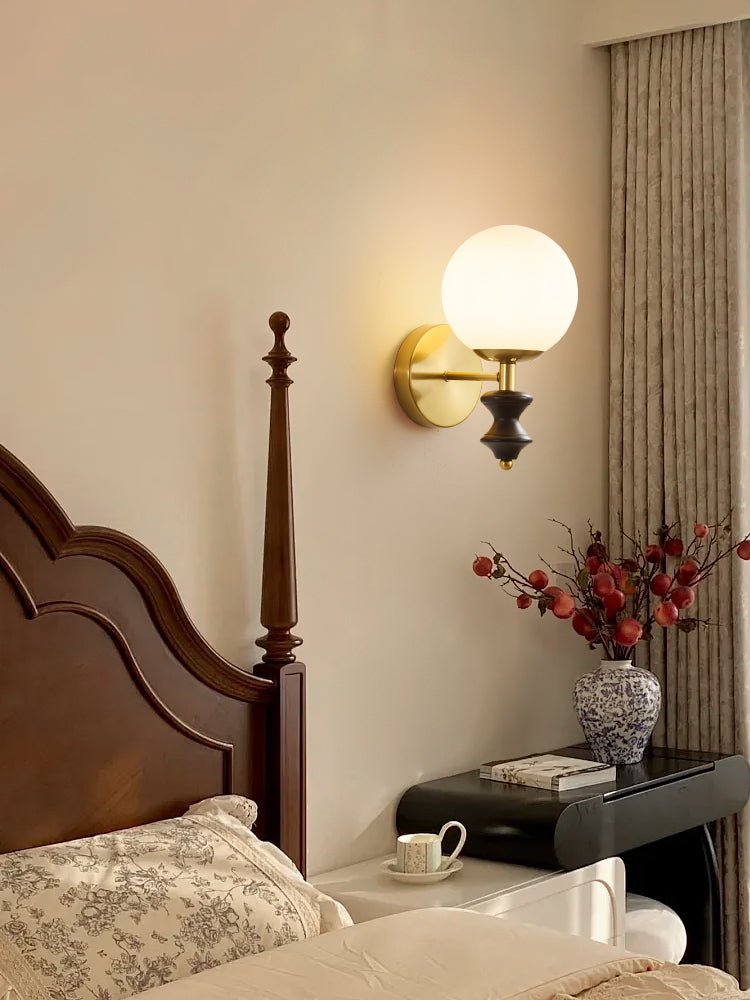 Elodie Globe Wall Light, Hardwired Wall Sconce, detail 11