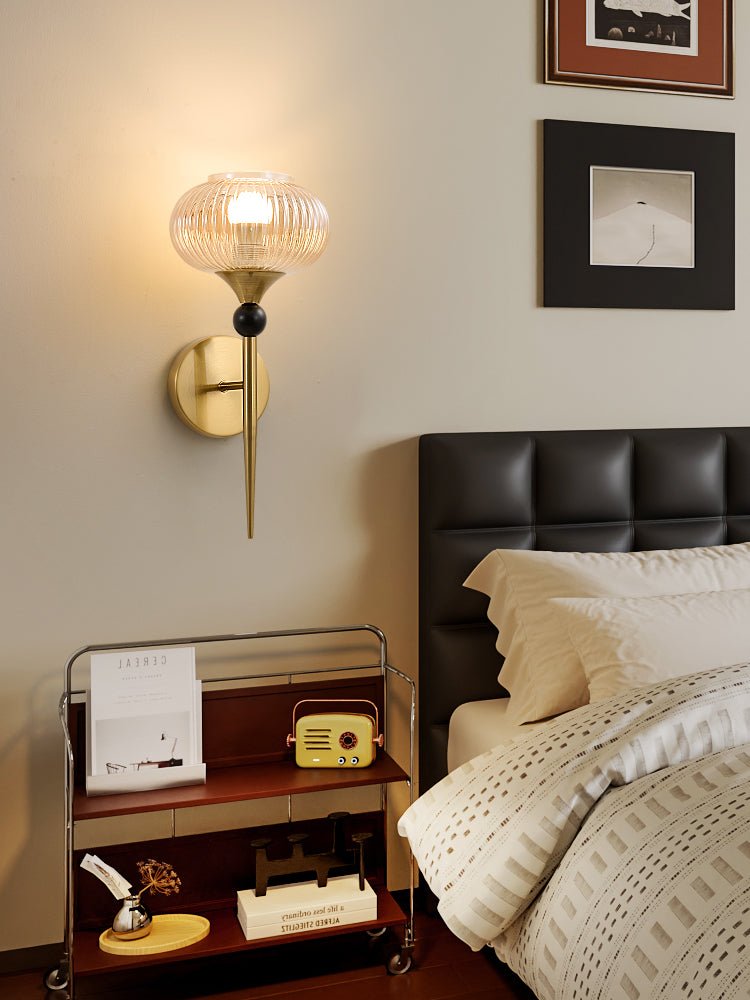 Isabelle Ribbed Wall Light, Hardwired Wall Sconce, detail 11
