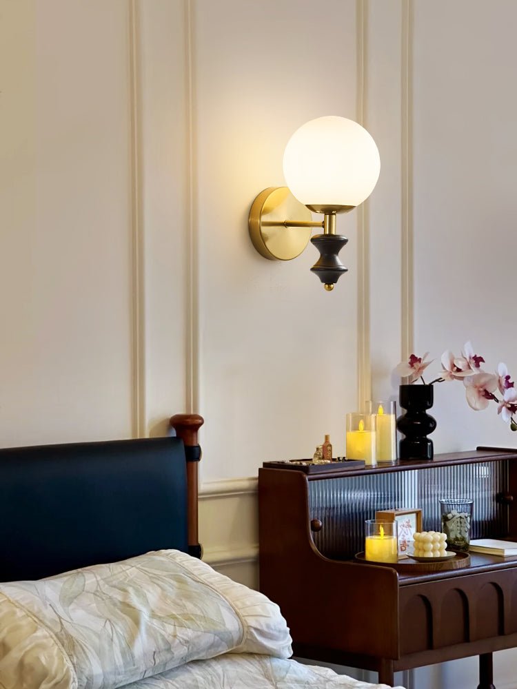 Elodie Globe Wall Light, Hardwired Wall Sconce, detail 12