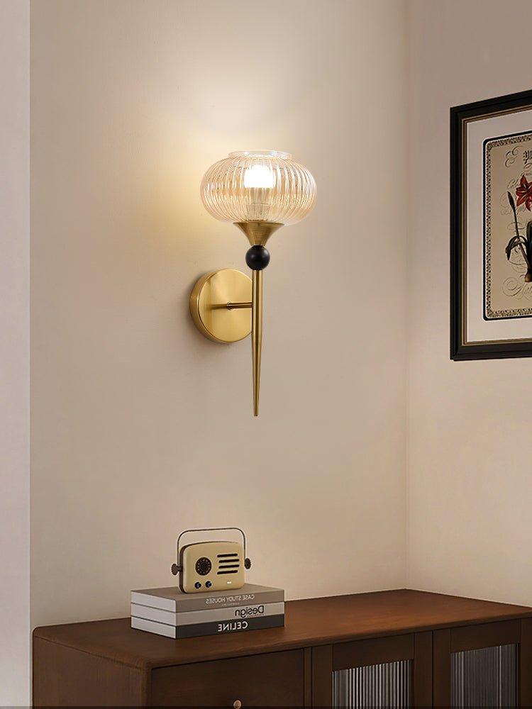 Isabelle Ribbed Wall Light, Hardwired Wall Sconce, detail 12