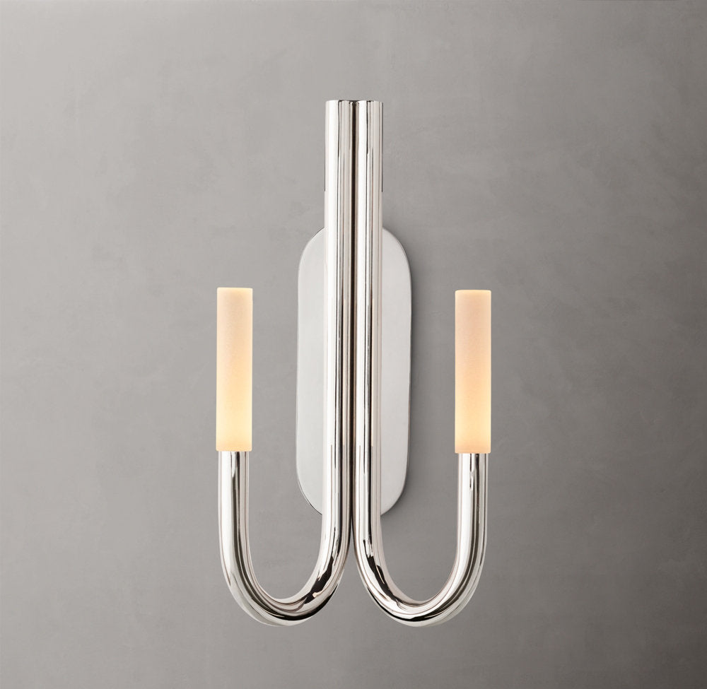 Rousseau Double Wall Light, Bathroom Wall Sconce, detail 13