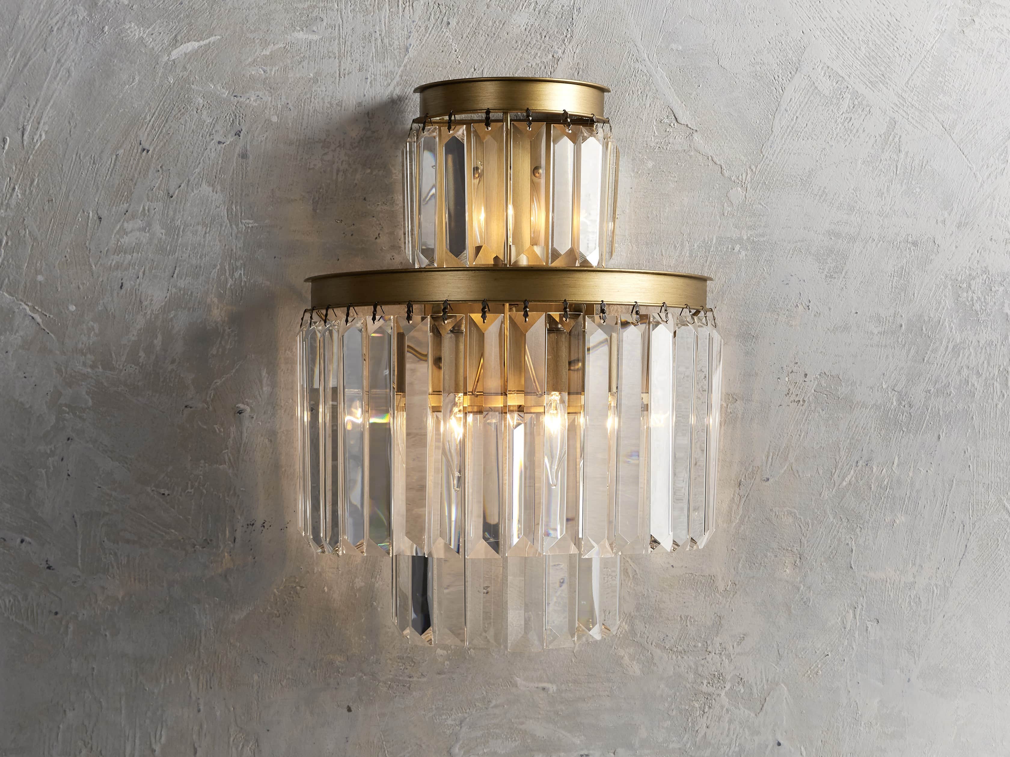 Leyland Wall Light, Hardwired Wall Sconce, Dimensions 13.75"
