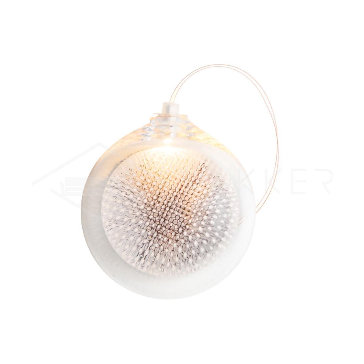 Mesh Glass Wall Light, Bedroom Wall Sconce, Dia 14cm x H 15cm