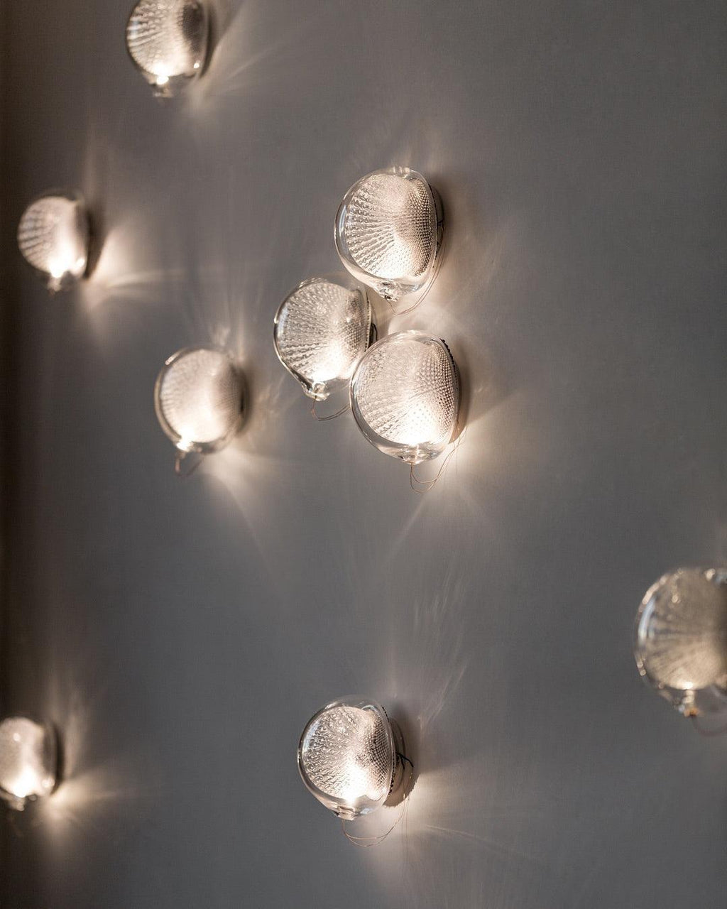 Mesh Glass Wall Light, Bedroom Wall Sconce, detail 4