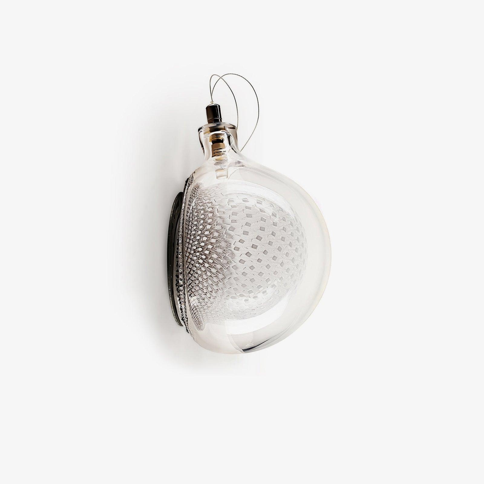 Mesh Glass Wall Light, Bedroom Wall Sconce, detail 5