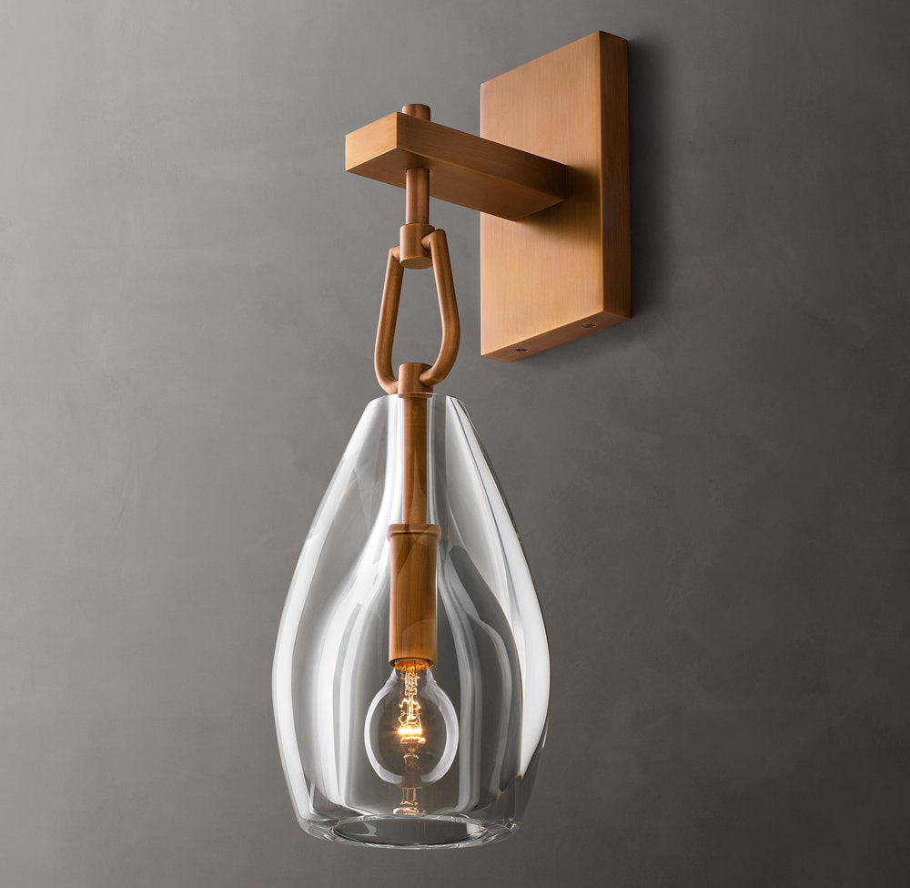Botanist Flute Wall Light, Bedroom Wall Sconce, detail 4