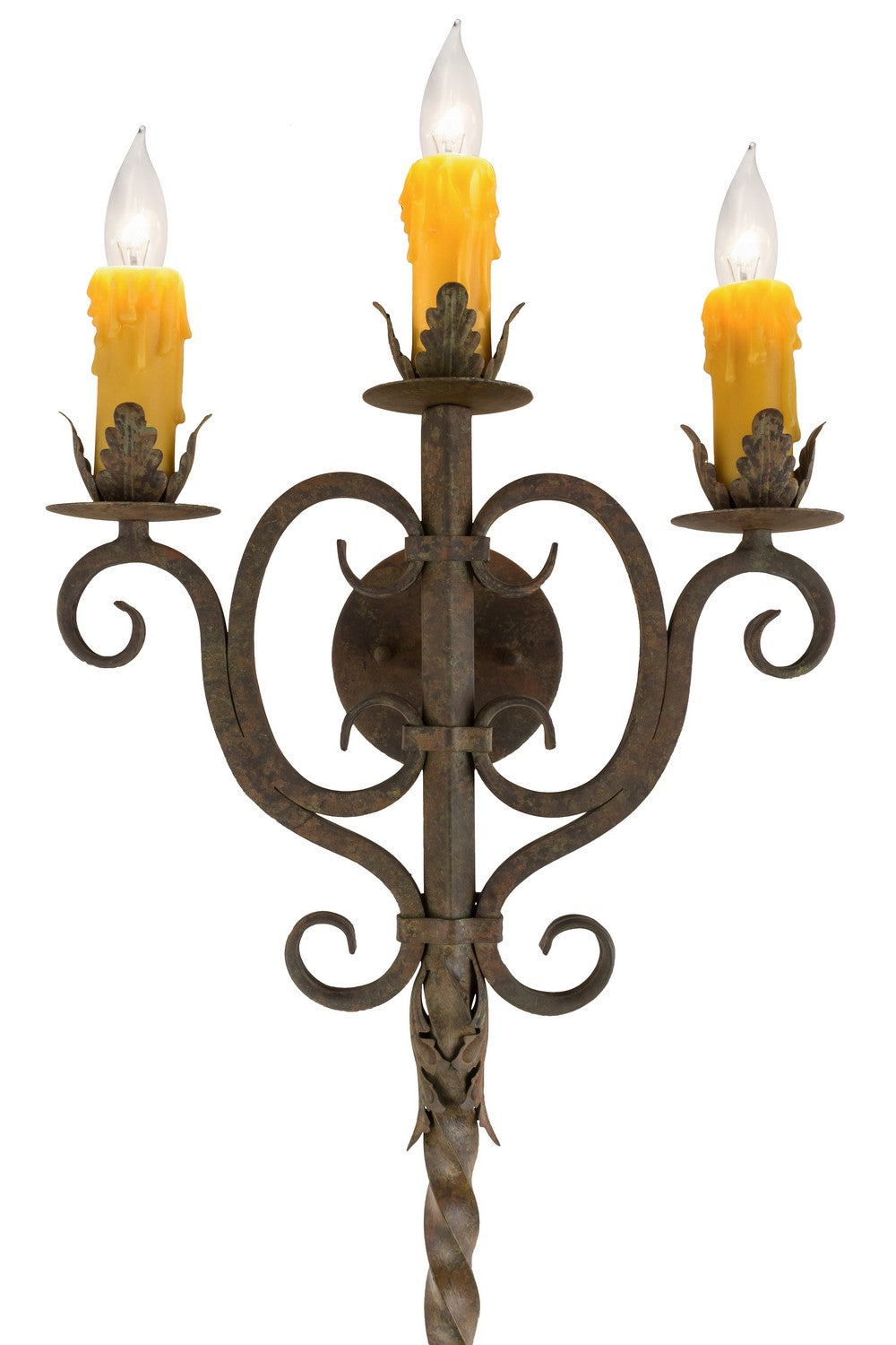 Palmira 3-Light 71.50" Organic Rust Wall Sconce detail view 3