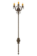 Palmira 3-Light 71.50" Organic Rust Wall Sconce detail view 6