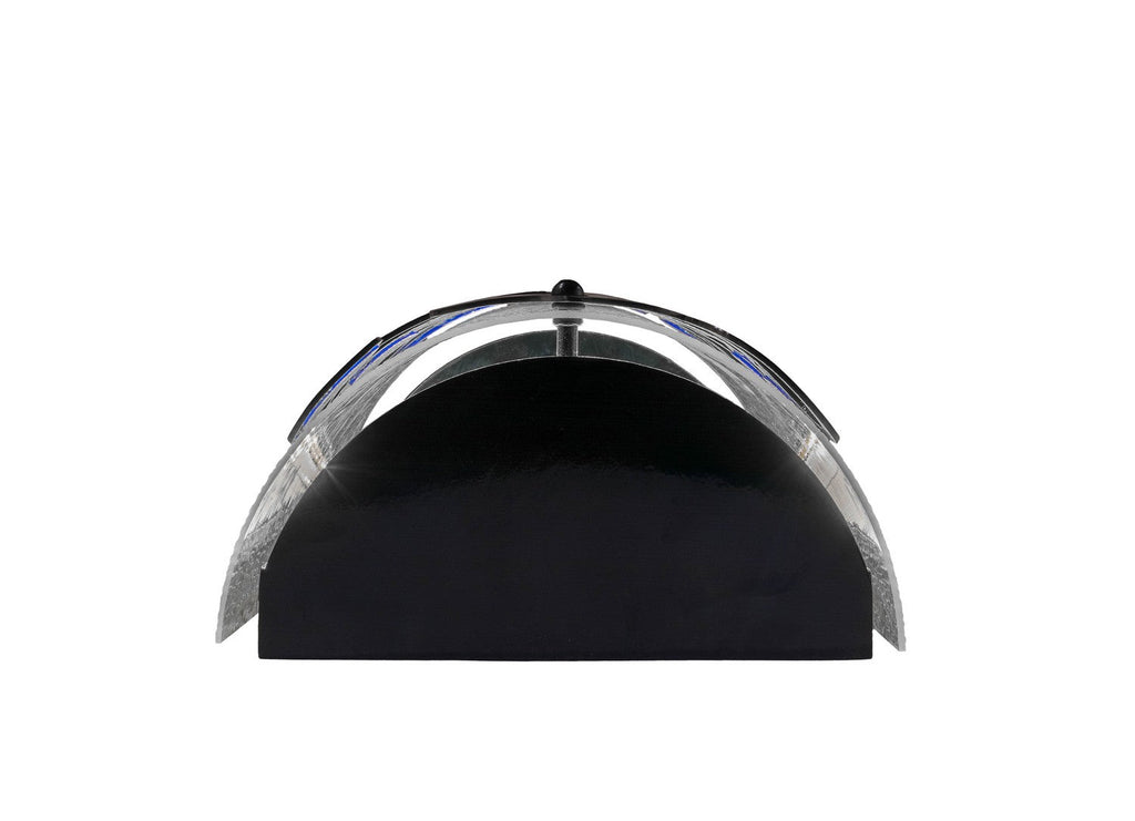 Fizz 4-Light 20.00" Mirror Black LED Wall Sconce detail view 4