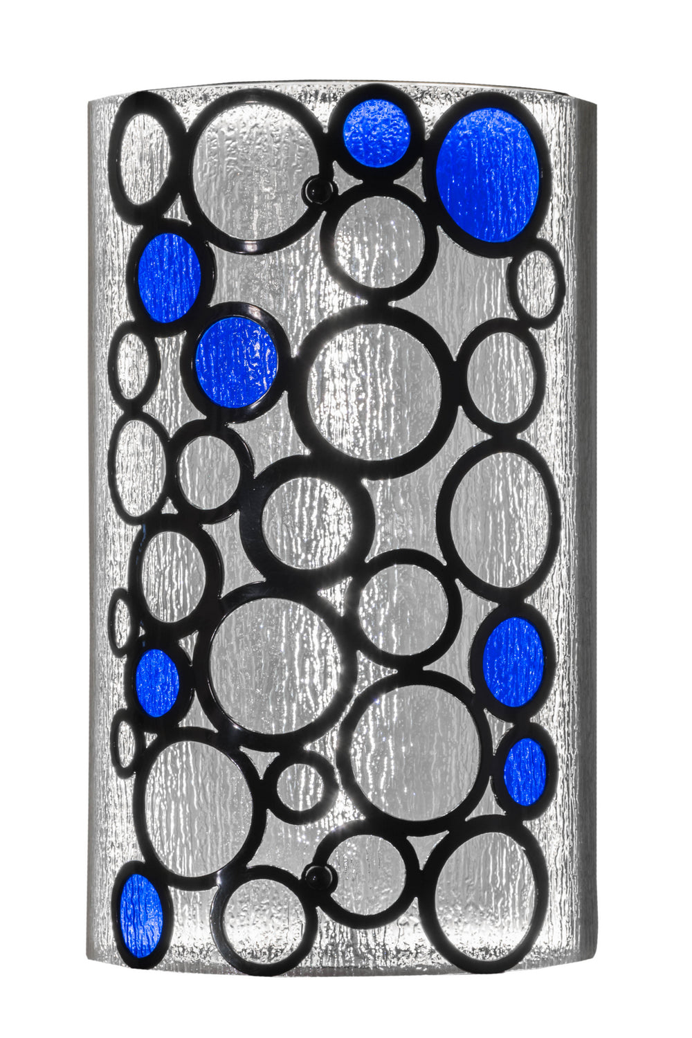 Fizz 4-Light 20.00" Mirror Black LED Wall Sconce front view