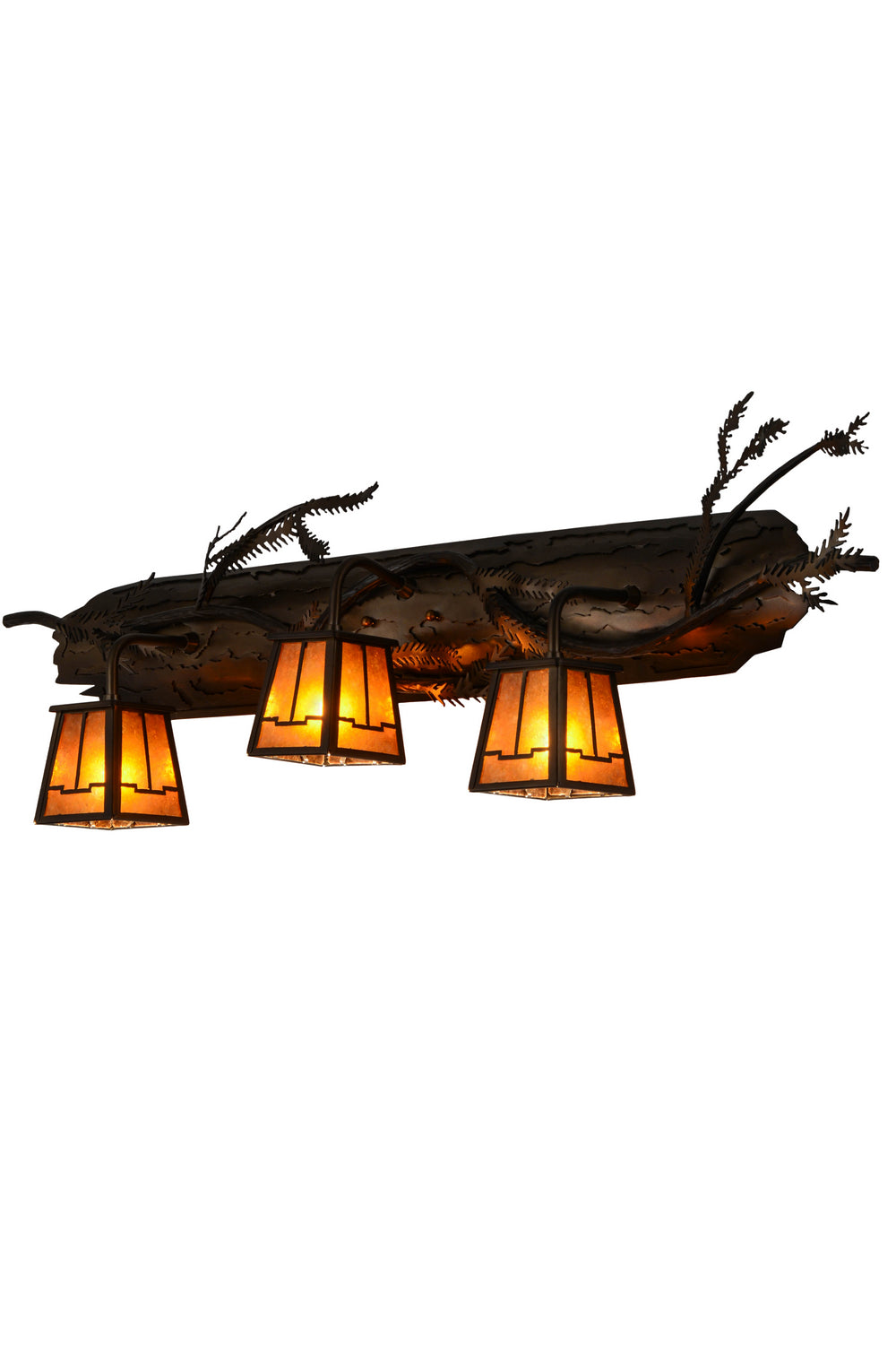 3-Light 11.50" Antique Copper Wall Sconce front view