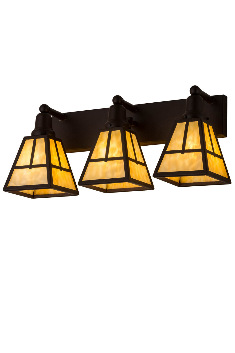 3-Light 10.00" Cafe Noir Wall Sconce front view