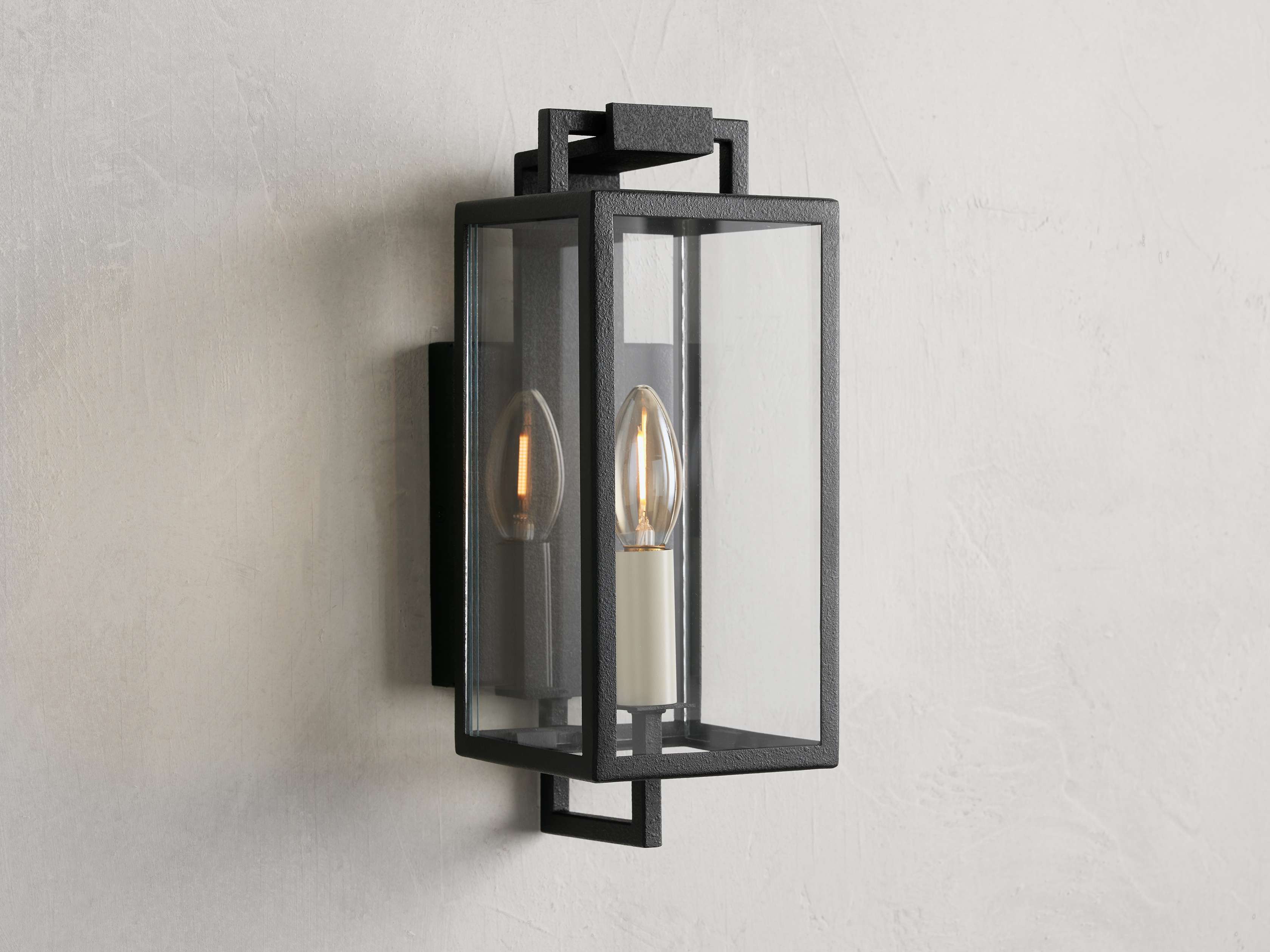 Hendricks Exterior Sconce, Outdoor Wall Light, 4.5" w x 0.5" d x 4.5" h