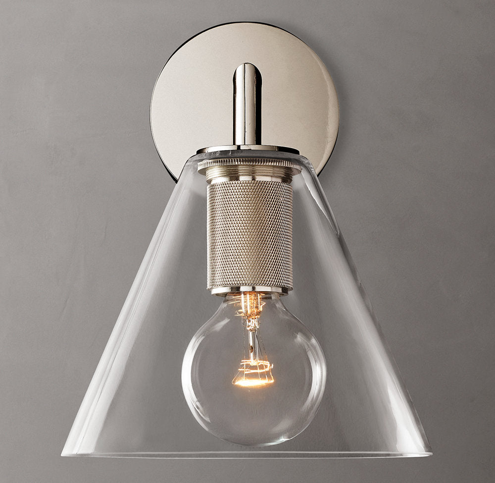 Utilitaire Funnel Shade Wall Light, Bathroom Wall Sconce, detail 16