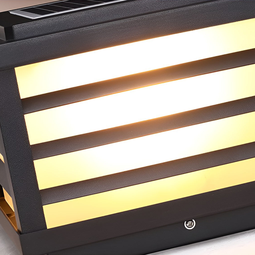 Contemporary Solar LED Fence Cap Post Lights for Pretty Fence Post Lighting, Outdoor Wall Light, detail 8